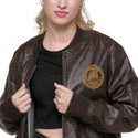 gfaapparel Men & Women Leather Bomber Jacket